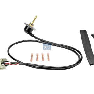 DT Spare Parts 1.11264 Charge pressure sensor, complete with mounting kit, D1: 15.8 mm, D2: 6 mm, b: 6.5 mm, Lb: 48.5 mm, L: 1200 mm