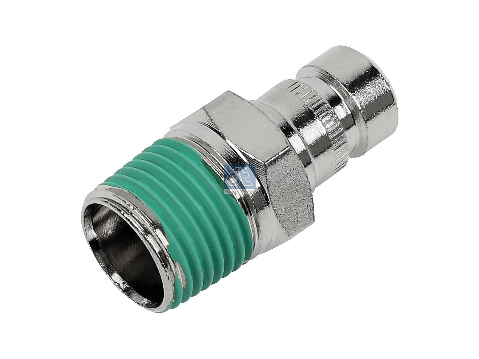 DT Spare Parts 1.11351 Bleeder valve, D: 15.3 mm, M21 x 1,5, SW: 22, L: 46.5 mm, Po: 1.85 bar