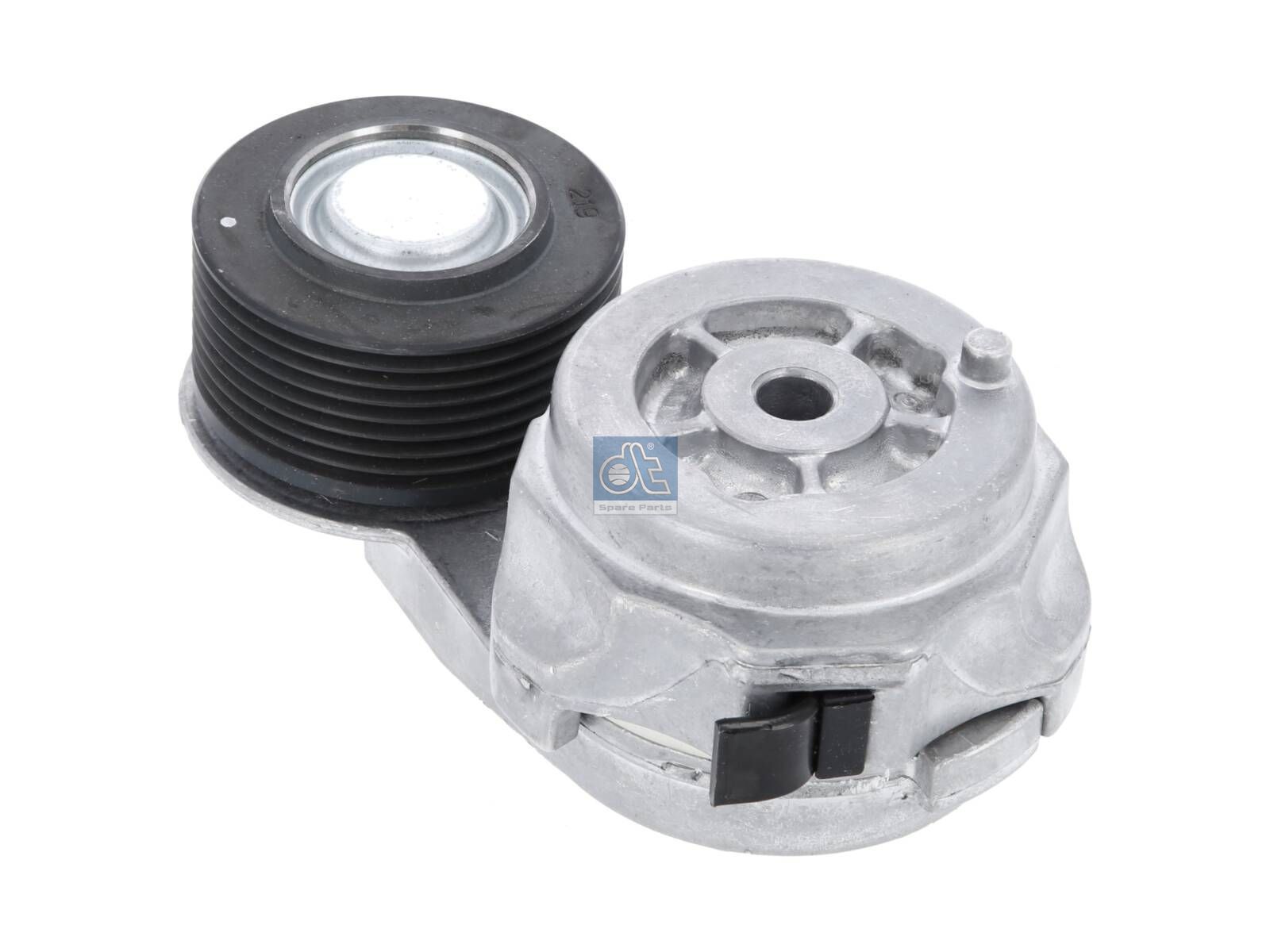 DT Spare Parts 1.11423 Belt tensioner, DP: 73 mm, W: 33.5 mm, H: 72 mm, 8 grooves
