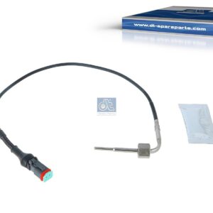 DT Spare Parts 1.12900 Exhaust gas temperature sensor, M14 x 1,5, SW: 17, L: 580 mm, L: 510 mm, α: 90 °, 2 poles