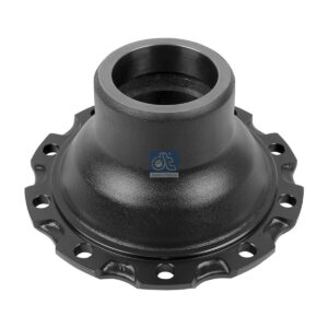 DT Spare Parts 1.17301 Wheel hub, without bearings, d1: 127.3 mm, d2: 127 mm, D: 375 mm, 10 bores, b: 22.3 mm, H: 132 mm