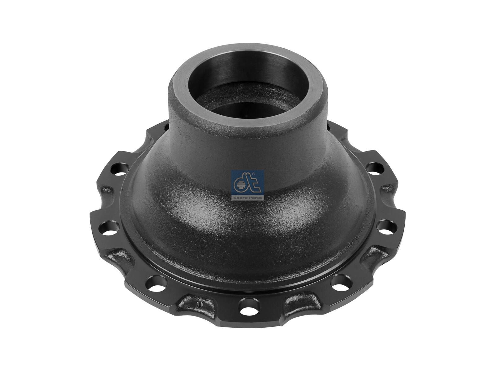 DT Spare Parts 1.17301 Wheel hub, without bearings, d1: 127.3 mm, d2: 127 mm, D: 375 mm, 10 bores, b: 22.3 mm, H: 132 mm
