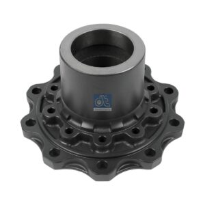 DT Spare Parts 1.17302 Wheel hub, without bearings, d1: 127.3 mm, d2: 127 mm, D: 380 mm, 10 bores, b: 22.3 mm, P: 335 mm, H: 194 mm