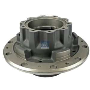 DT Spare Parts 1.17303 Wheel hub, without bearings, d1: 146.9 mm, d2: 146.9 mm, D: 375 mm, 10 bores, b: 22.3 mm, P: 335 mm, H: 210 mm