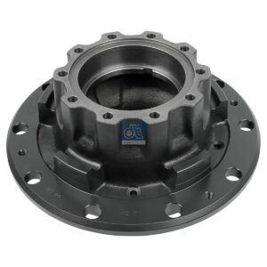 DT Spare Parts 1.17306 Wheel hub, without bearings, d1: 147 mm, d2: 147 mm, D: 375 mm, 10 bores, b: 22.3 mm, H: 210 mm