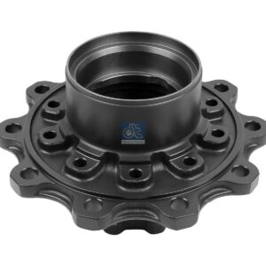 DT Spare Parts 1.17310 Wheel hub, without bearings, d1: 147 mm, d2: 147 mm, D: 380 mm, 10 bores, b: 22.3 mm, H: 214 mm