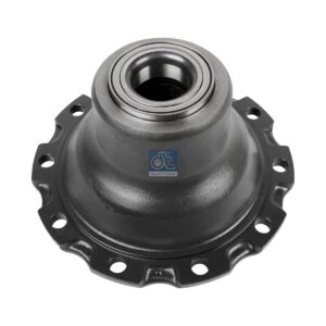 DT Spare Parts 1.17311 Wheel hub, with bearing, d1: 127.3 mm, d2: 127 mm, D: 375 mm, 10 bores, b: 22.3 mm, H: 132 mm