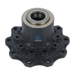 DT Spare Parts 1.17312 Wheel hub, with bearing, d1: 127.3 mm, d2: 127 mm, D: 380 mm, 10 bores, b: 22.3 mm, P: 335 mm, H: 194 mm