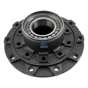 DT Spare Parts 1.17314 Wheel hub, with bearing, d1: 147 mm, d2: 127 mm, D: 380 mm, 10 bores, b: 22.3 mm, H: 211 mm