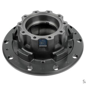 DT Spare Parts 1.17317 Wheel hub, without bearings, d1: 130 mm, d2: 140 mm, D: 375 mm, 10 bores, b: 22.4 mm, H: 184 mm