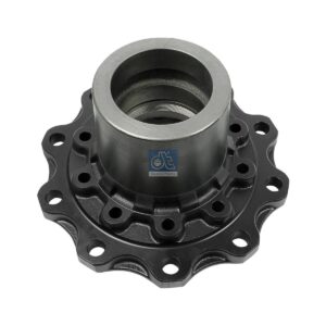 DT Spare Parts 1.17319 Wheel hub, without bearings, d1: 153.6 mm, d2: 127 mm, D: 382 mm, 10 bores, b: 24 mm, P: 335 mm, H: 194 mm