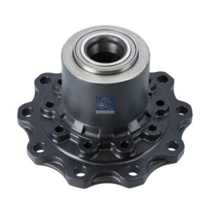DT Spare Parts 1.17325 Wheel hub, with bearing, d1: 153.6 mm, d2: 127 mm, D: 382 mm, 10 bores, b: 24 mm, P: 335 mm, H: 194 mm