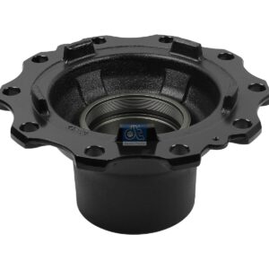 DT Spare Parts 1.17326 Wheel hub, without bearings, d1: 127 mm, d2: 127 mm, D: 375 mm, 10 bores, b: 24 mm, M136 x 2, H: 137 mm