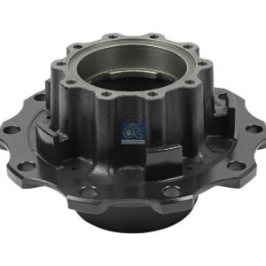 DT Spare Parts 1.17328 Wheel hub, without bearings, d1: 147 mm, d2: 147 mm, D: 375 mm, 10 bores, b: 24 mm, H: 213 mm