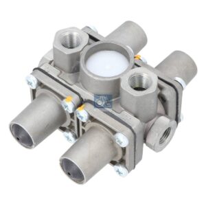 DT Spare Parts 1.18303 4-circuit-protection valve, M16 x 1,5, M22 x 1,5, max. 20 bar, Po21: 6.5 bar, Po22: 6.5 bar, Po23: 6.5 bar, Po24: 6.5 bar, Pc21: 4.5 bar, Pc22: 4.5 bar, Pc23: 4.5 bar, Pc24: 4.5 bar