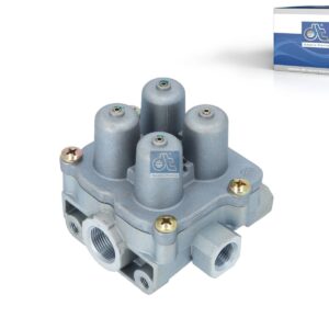 DT Spare Parts 1.18351 4-circuit-protection valve, M16 x 1,5, M22 x 1,5, max. 13 bar, Po21: 6.5 bar, Po22: 6.5 bar, Po23: 7.4 bar, Po24: 6.5 bar, Pc21: 4.5 bar, Pc22: 4.5 bar, Pc23: 4.5 bar, Pc24: 4.5 bar
