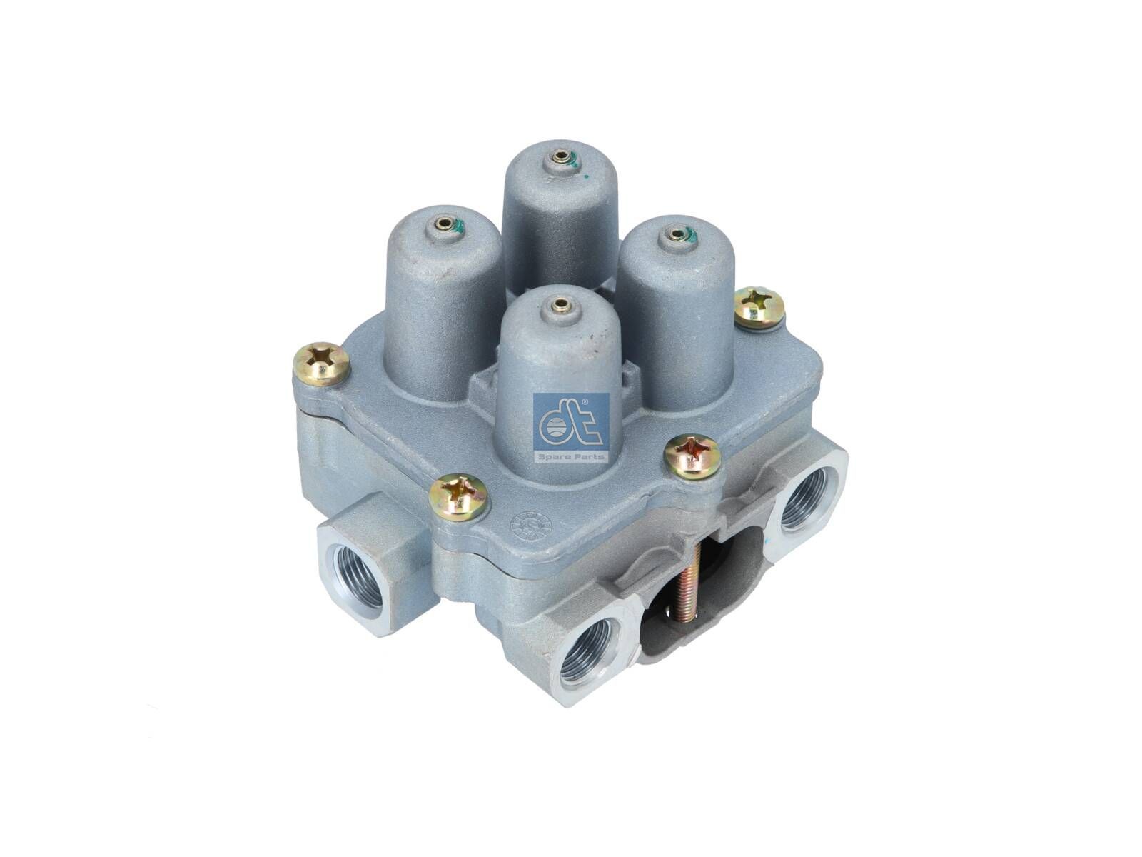DT Spare Parts 1.18351 4-circuit-protection valve, M16 x 1,5, M22 x 1,5, max. 13 bar, Po21: 6.5 bar, Po22: 6.5 bar, Po23: 7.4 bar, Po24: 6.5 bar, Pc21: 4.5 bar, Pc22: 4.5 bar, Pc23: 4.5 bar, Pc24: 4.5 bar