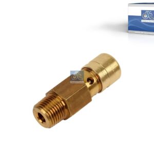 DT Spare Parts 1.18372 Safety valve, D: 18.7 mm, M16 x 1,5, LTh: 13 mm, SW: 19, L: 58.5 mm, Po: 14.3 bar, DIN 158