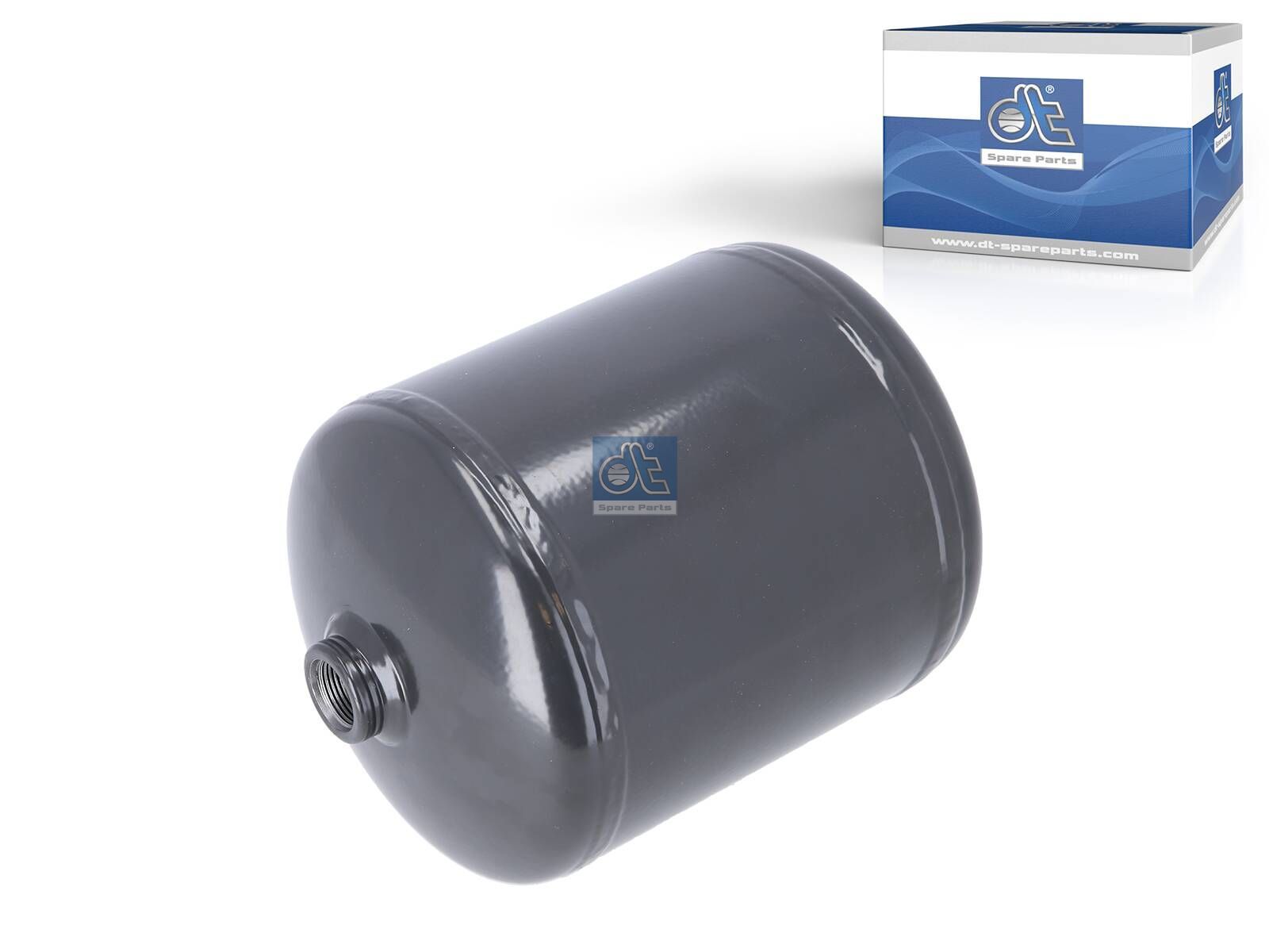 DT Spare Parts 1.18428 Air tank, 3 l, D: 154 mm, M22 x 1,5, L: 224 mm, 14.5 bar