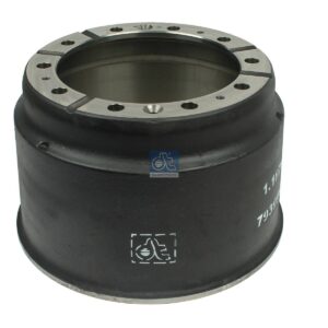 DT Spare Parts 1.18700 Brake drum, D: 413 mm, 10 bores, b: 23.5 mm, P: 335 mm, d: 295 mm, H: 296 mm, B: 216 mm