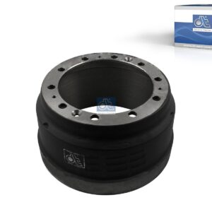 DT Spare Parts 1.18711 Brake drum, D: 413 mm, 10 bores, b: 23.5 mm, P: 335 mm, d: 295 mm, H: 275.5 mm, B: 214 mm