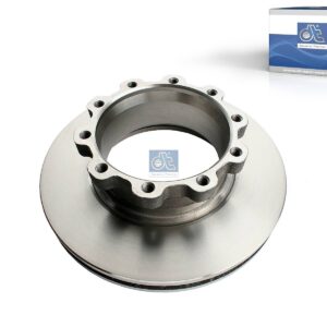 DT Spare Parts 1.18760 Brake disc, D: 430 mm, 10 bores, P: 237 mm, M16 x 1,5, H: 131 mm, S: 45 mm, s: 37 mm