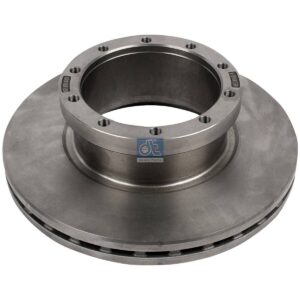 DT Spare Parts 1.18761 Brake disc, D: 430 mm, 10 bores, P: 235 mm, M16 x 1,5, H: 131 mm, S: 45 mm, s: 37 mm