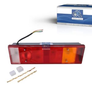 DT Spare Parts 1.21246 Tail lamp, left, 24 V, L: 464 mm, H: 130 mm