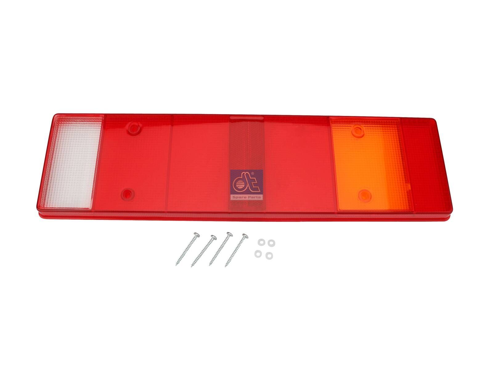 DT Spare Parts 1.21255 Tail lamp glass, L: 464 mm, H: 130 mm