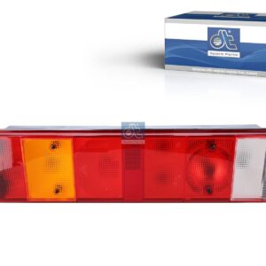 DT Spare Parts 1.21426 Tail lamp, left, 24 V, Lb: 152 mm, M8, L: 515 mm, H: 130 mm, T: 80 mm