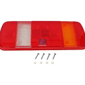 DT Spare Parts 1.21429 Tail lamp glass, L: 340 mm, H: 130 mm