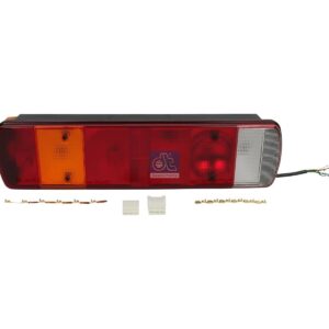 DT Spare Parts 1.21438 Tail lamp, left, 24 V, Lb: 152 mm, L: 515 mm, H: 130 mm