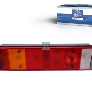 DT Spare Parts 1.21441 Tail lamp, left, 24 V, Lb: 152 mm, M8, L: 515 mm, H: 130 mm, T: 80 mm