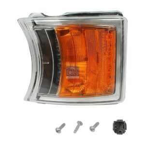 DT Spare Parts 1.21814 Turn signal lamp, with bulb, chromed reflector, 24 V, H21W