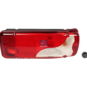 DT Spare Parts 1.21827SP Tail lamp, right, with reverse alarm, 24 V, P21W, Lb: 152 mm, L: 400 mm, H: 160 mm, T: 88.5 mm