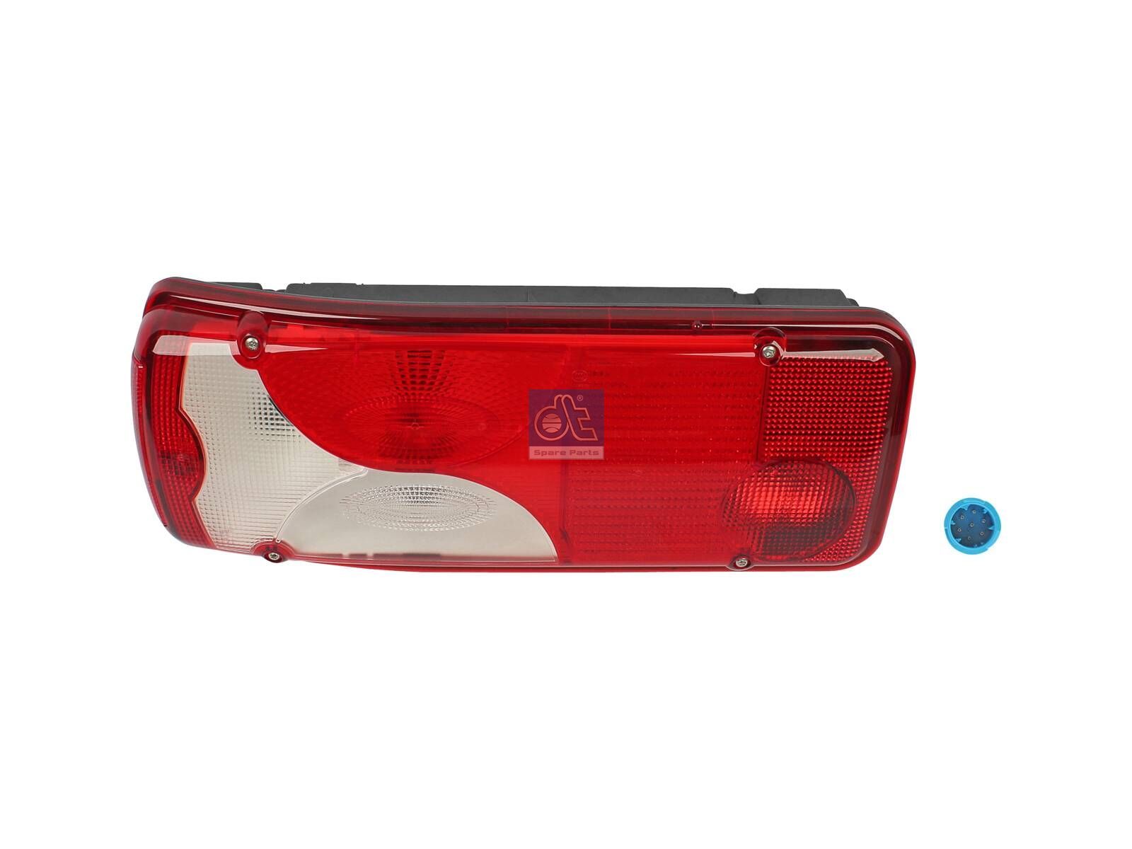 DT Spare Parts 1.21886 Tail lamp, left, 24 V, Lb: 152 mm, L: 400 mm, H: 160 mm, T: 88.5 mm