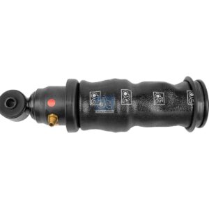 DT Spare Parts 1.22401 Cabin shock absorber, with air bellow, D1: 43 mm, D2: 13 mm, b: 14 mm, M12 x 1,75, Lmin: 229 mm, Lmax: 329 mm