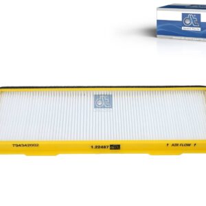 DT Spare Parts 1.22487 Cabin air filter, L: 365 mm, W: 122 mm, H: 20 mm