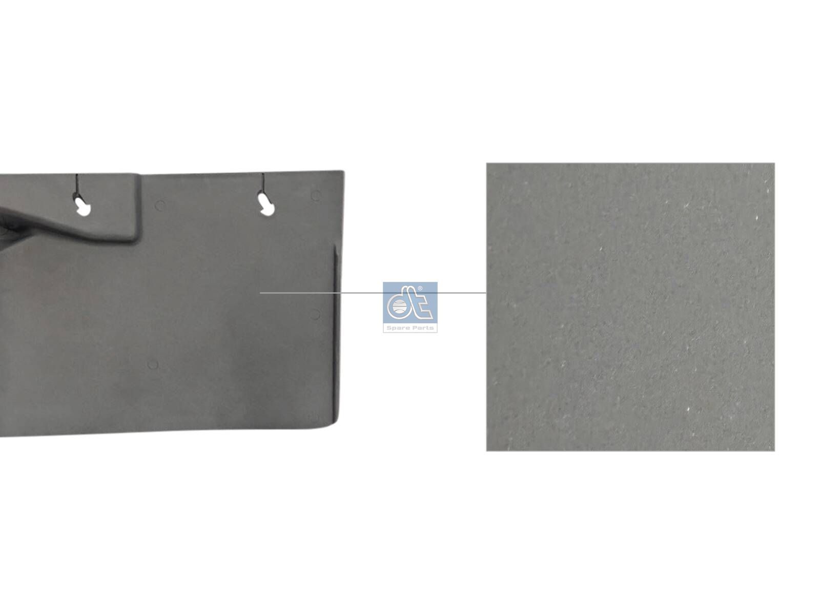 DT Spare Parts 1.22713 Splash guard, left, L: 310 mm