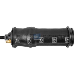 DT Spare Parts 1.22724 Cabin shock absorber, with air bellow, D1: 44.6 mm, D2: 12.5 mm, M12 x 1,75, M16 x 2, Lmin: 207 mm, Lmax: 301 mm