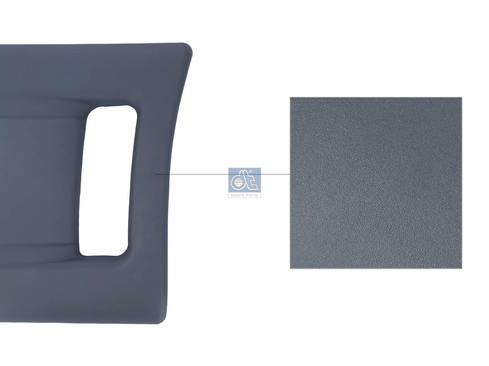 DT Spare Parts 1.22829 Side skirt, right, without bracket