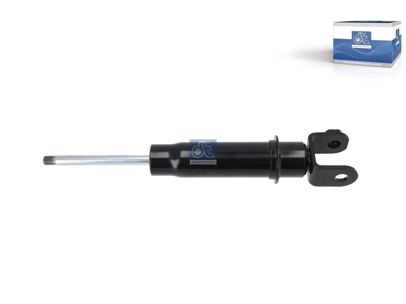 DT Spare Parts 1.22943 Cabin shock absorber, D1: 45 mm, D2: 12.5 mm, b: 14 mm, M12 x 1,25, M14 x 2, Lmin: 248 mm, Lmax: 355 mm