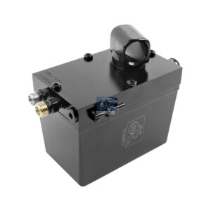 DT Spare Parts 1.23012 Cabin tilt pump, 380 ml, M12 x 1,5, M14 x 1,5, L: 130 mm, W: 80 mm, H: 86 mm, 280 bar, Pov: 370 bar
