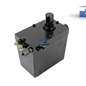 DT Spare Parts 1.23019 Cabin tilt pump, 480 ml, M12 x 1,5, M14 x 1,5, L: 130 mm, W: 80 mm, H: 121 mm, 280 bar, Pov: 370 bar