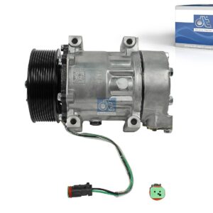 DT Spare Parts 1.23023 Compressor, air conditioning, oil filled, 24 V, 10 PK, DP: 120 mm