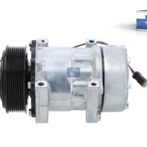 DT Spare Parts 1.23024 Compressor, air conditioning, oil filled, 24 V, 8 PK, DP: 119 mm