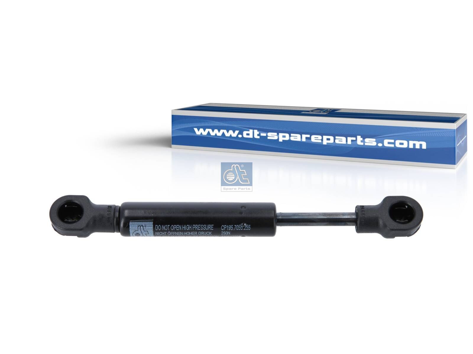 DT Spare Parts 1.23255 Gas spring, L: 140 mm, 250 N, Ls: 35 mm