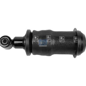 DT Spare Parts 1.23460 Cabin shock absorber, with air bellow, D1: 43.6 mm, D2: 12 mm, b: 14 mm, M12 x 1,75, Lmin: 234 mm, Lmax: 333 mm