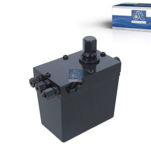 DT Spare Parts 1.23469 Cabin tilt pump, 615 ml, M14 x 1,5, M12 x 1,5, L: 130 mm, W: 80 mm, H: 121 mm, 280 bar, Pov: 375 bar