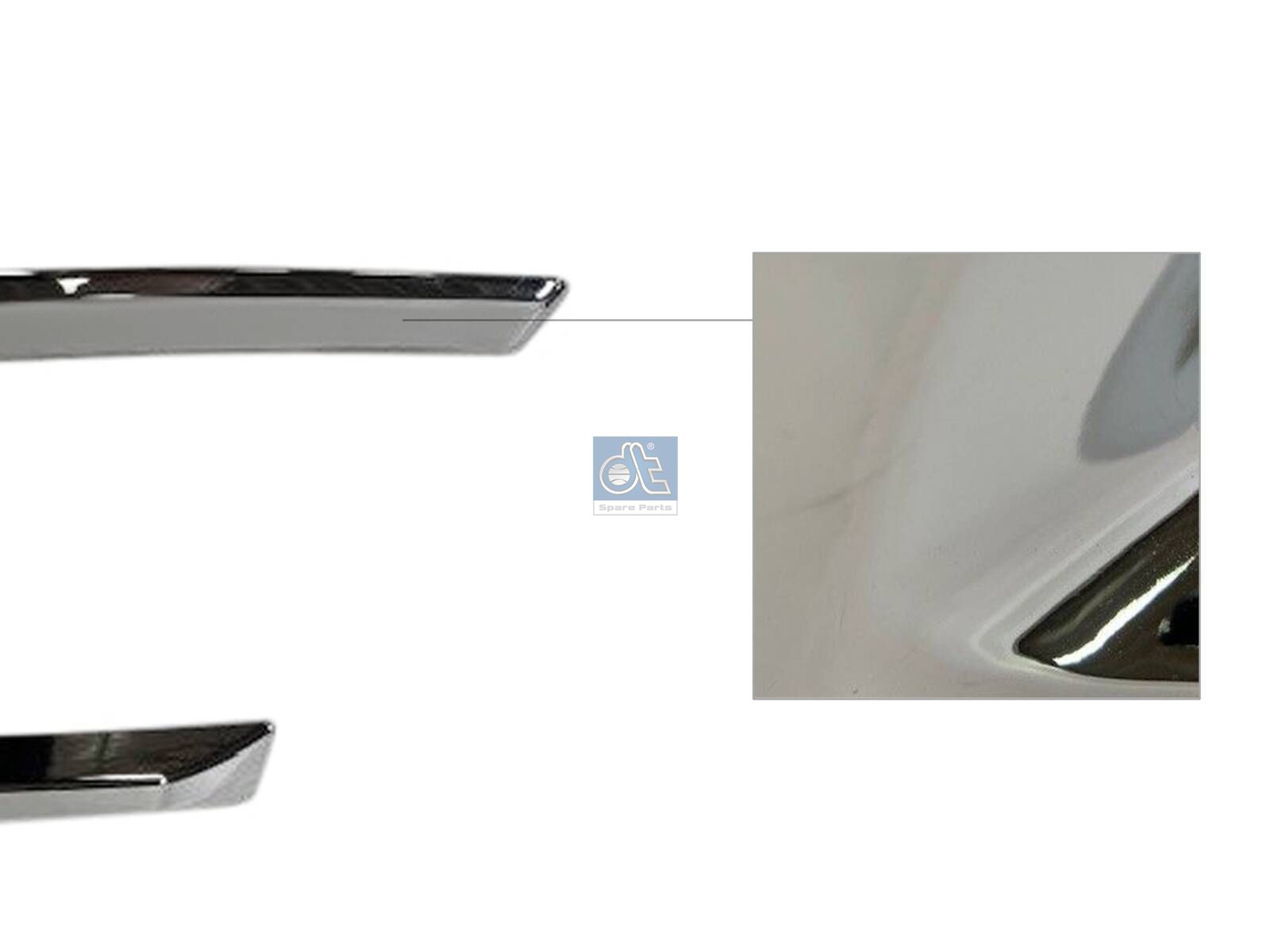 DT Spare Parts 1.23487 Cover moulding, left, front grill